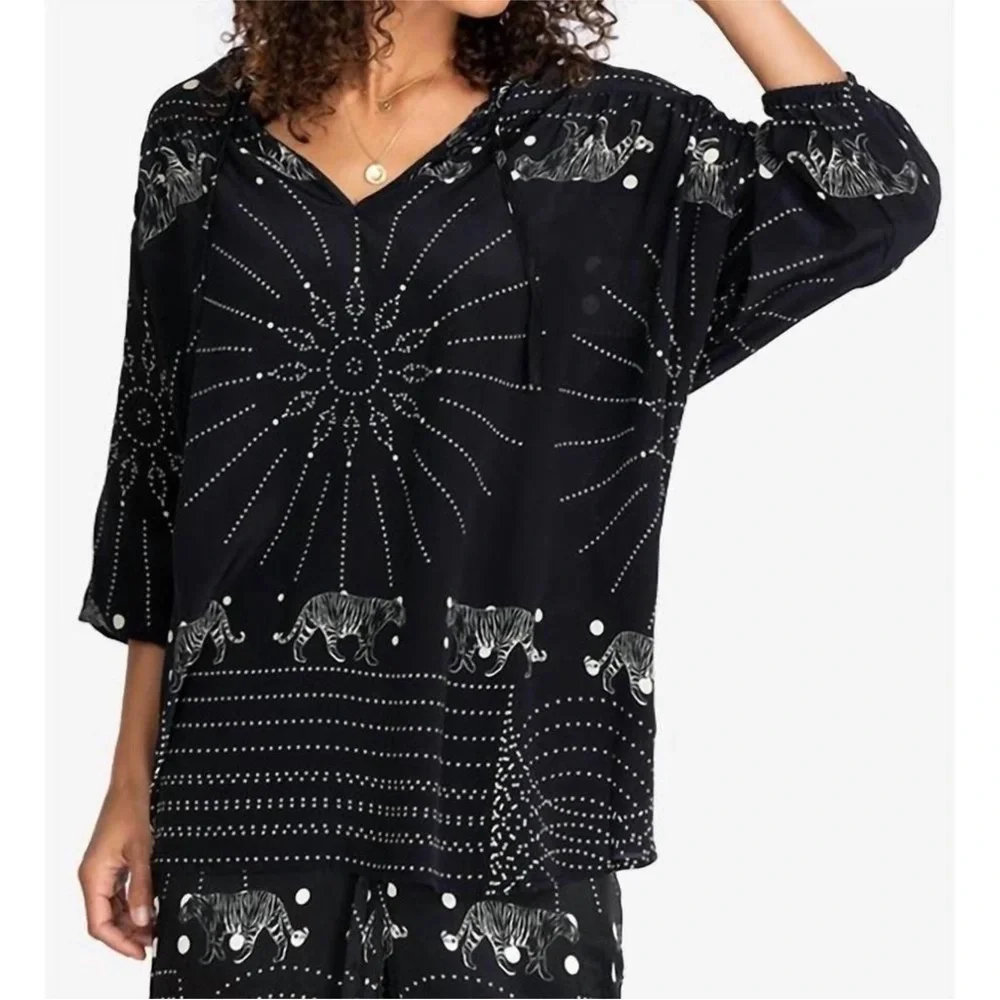 JOHNNY WAS Biya Alisha Blouse Size S
